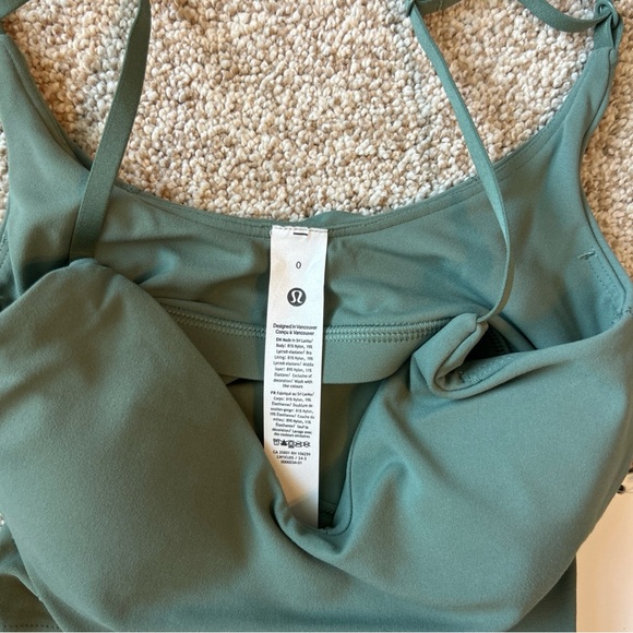 Lululemon Align Cropped Cami Tank Top A/B Cup, GREU, NWT, Size 0 - Picture 5 of 7